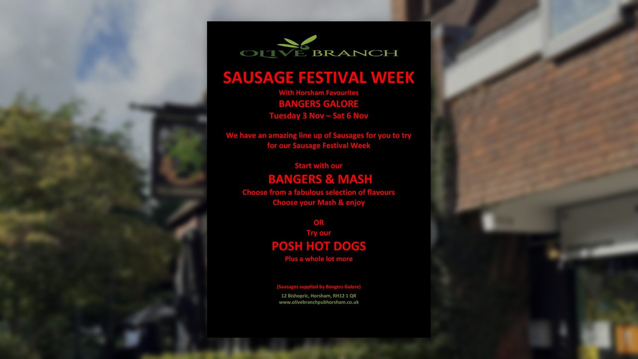 Sausage Festival - The Green Dragon - Horsham Event
