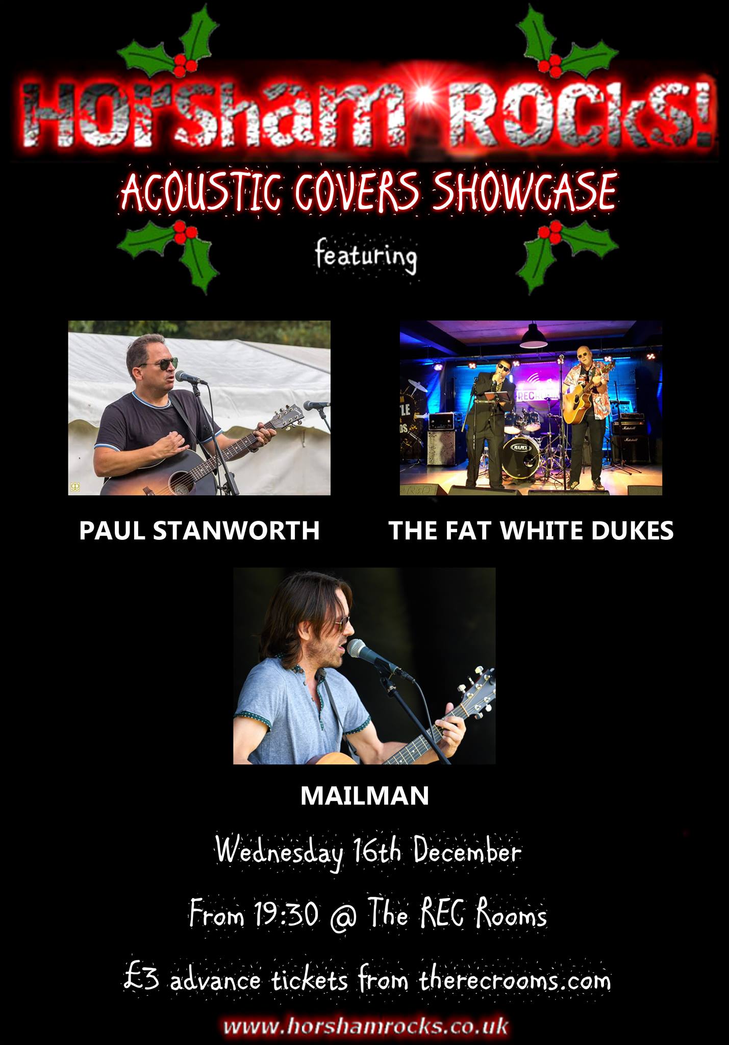 Horsham Rocks Acoustic Covers Showcase The REC Rooms