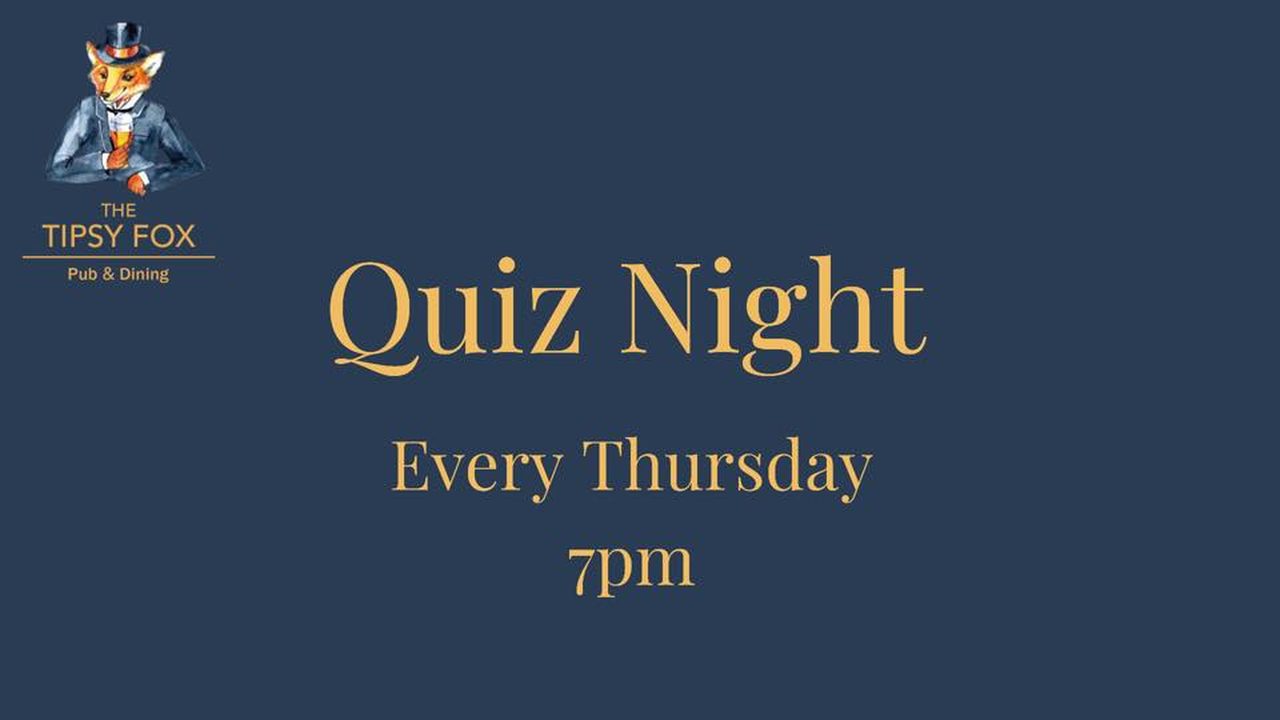 Quiz Night - The Tipsy Fox - Horsham Event