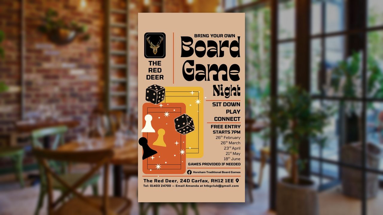 Bring Your Own Board Game - The Red Deer - Horsham Event