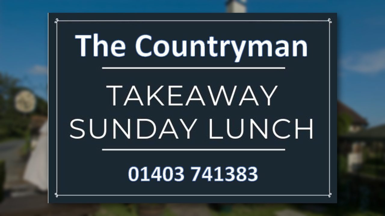 Takeaway Sunday Lunch - The Countryman Inn - Horsham Event
