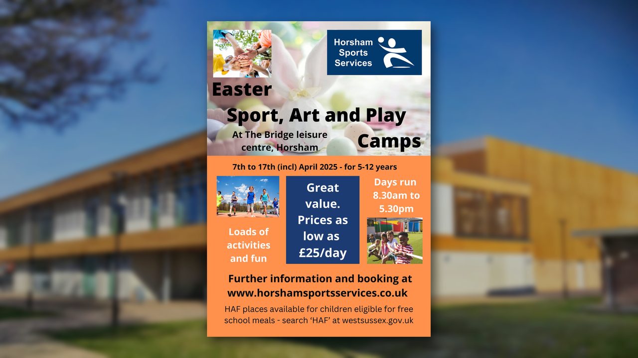 Easter Sport, Art & Play Camp - Horsham Sports Services at The Bridge - Horsham Event