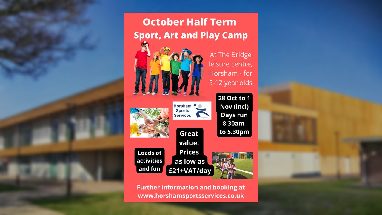 Sport Art and Play Camp - Horsham Sports Services at The Bridge - Horsham Event