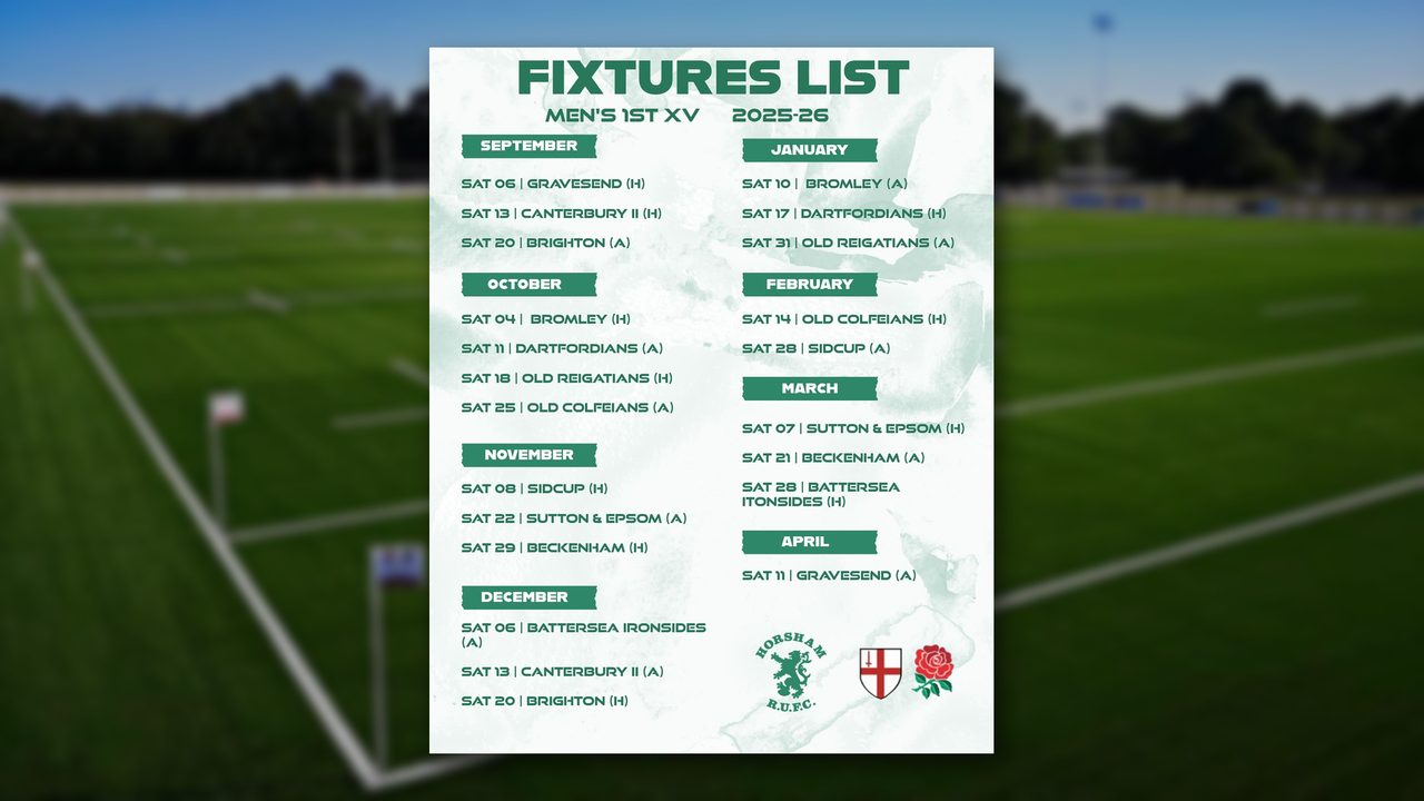Horsham v Beckenham - Horsham Rugby Club - Horsham Event