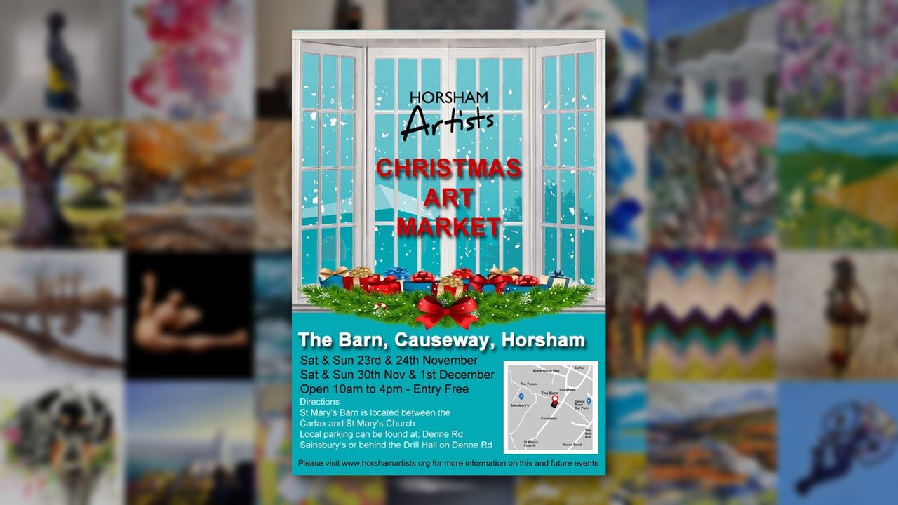 Christmas Art Market - Horsham Artists at The Barn - Horsham Event