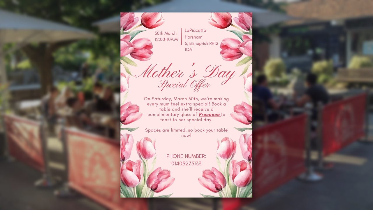 Mother's Day - La Piazzetta - Horsham Event