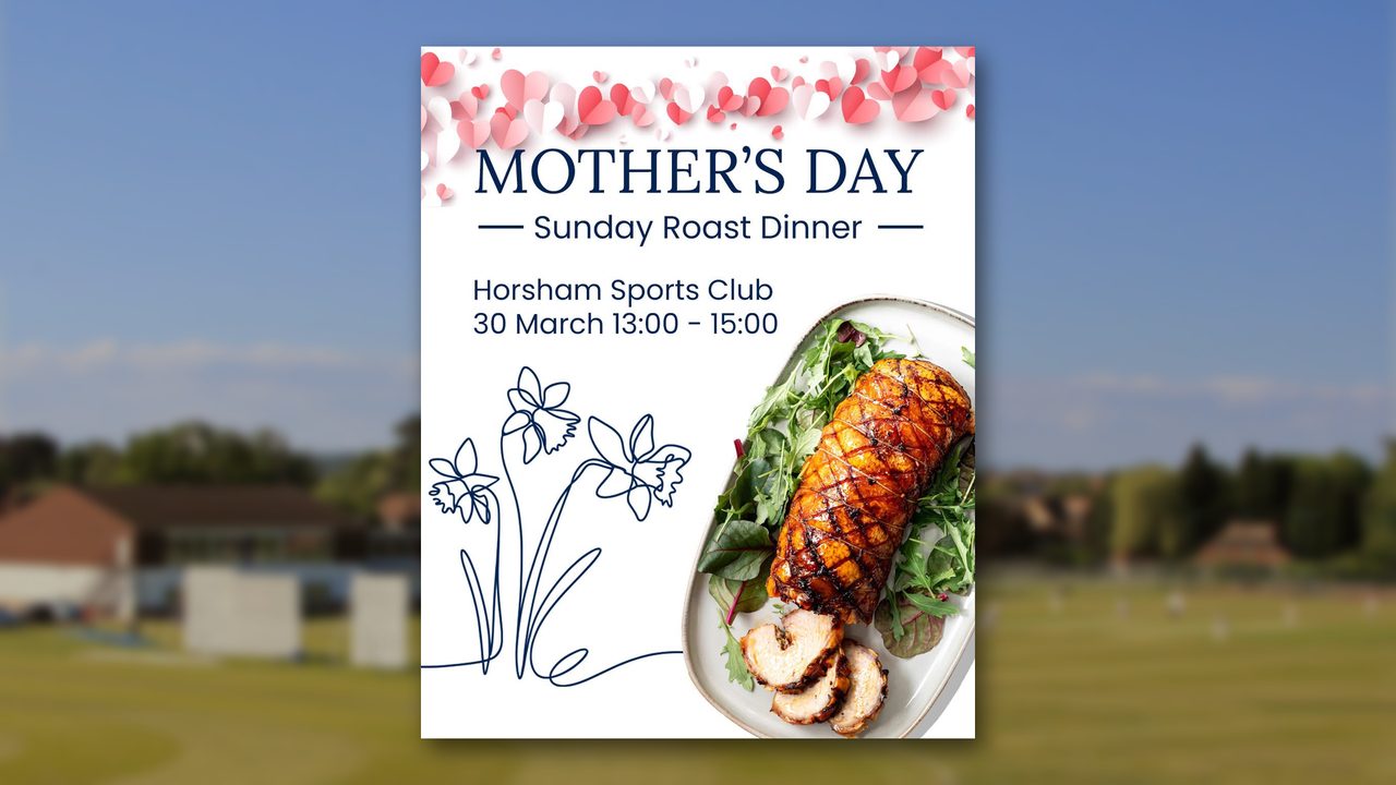 Mother's Day Roast Dinner - Horsham Sports Club  - Horsham Event