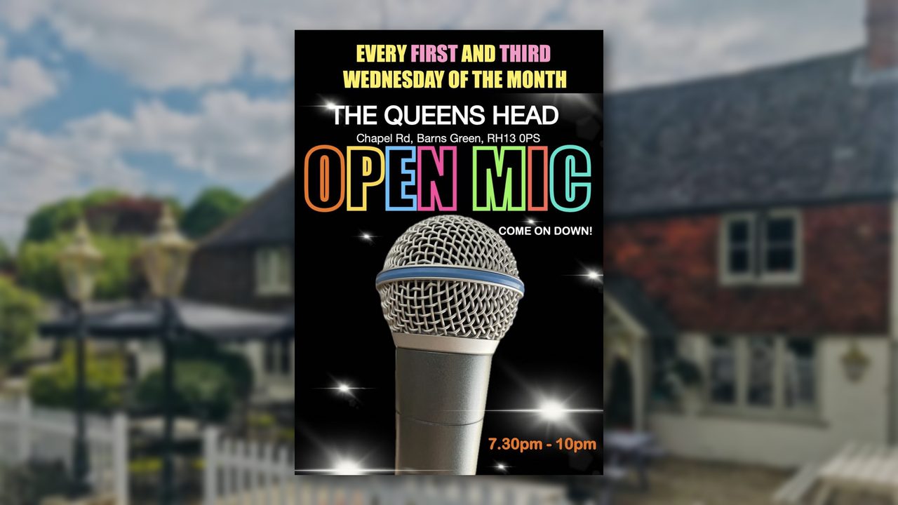 Open Mic Night - The Queens Head - Horsham Event