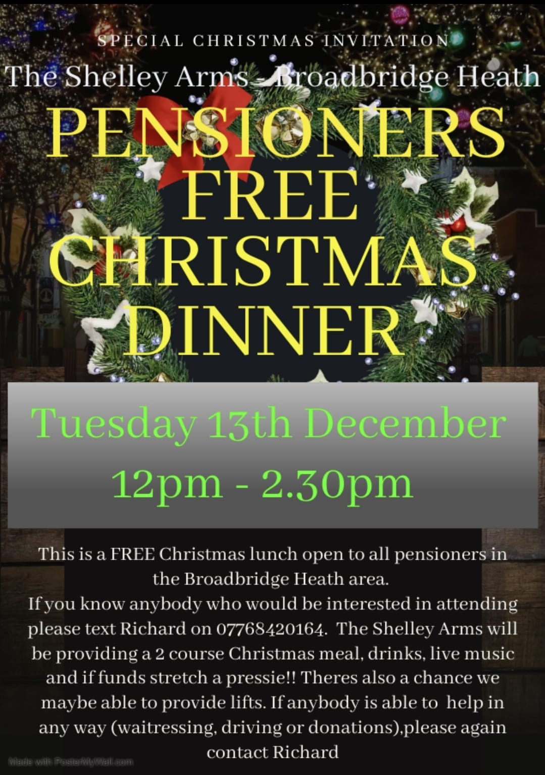 Pensioners Free Christmas Dinner The Shelley Arms tax-rates-for-ay-2024-25-truda-mallory