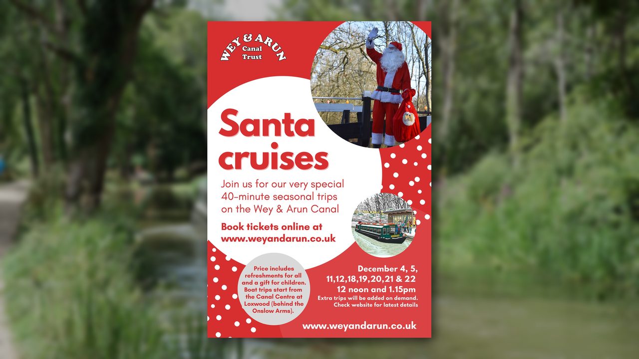 Santa Cruises - The Wey and Arun Canal Trust - Horsham Event