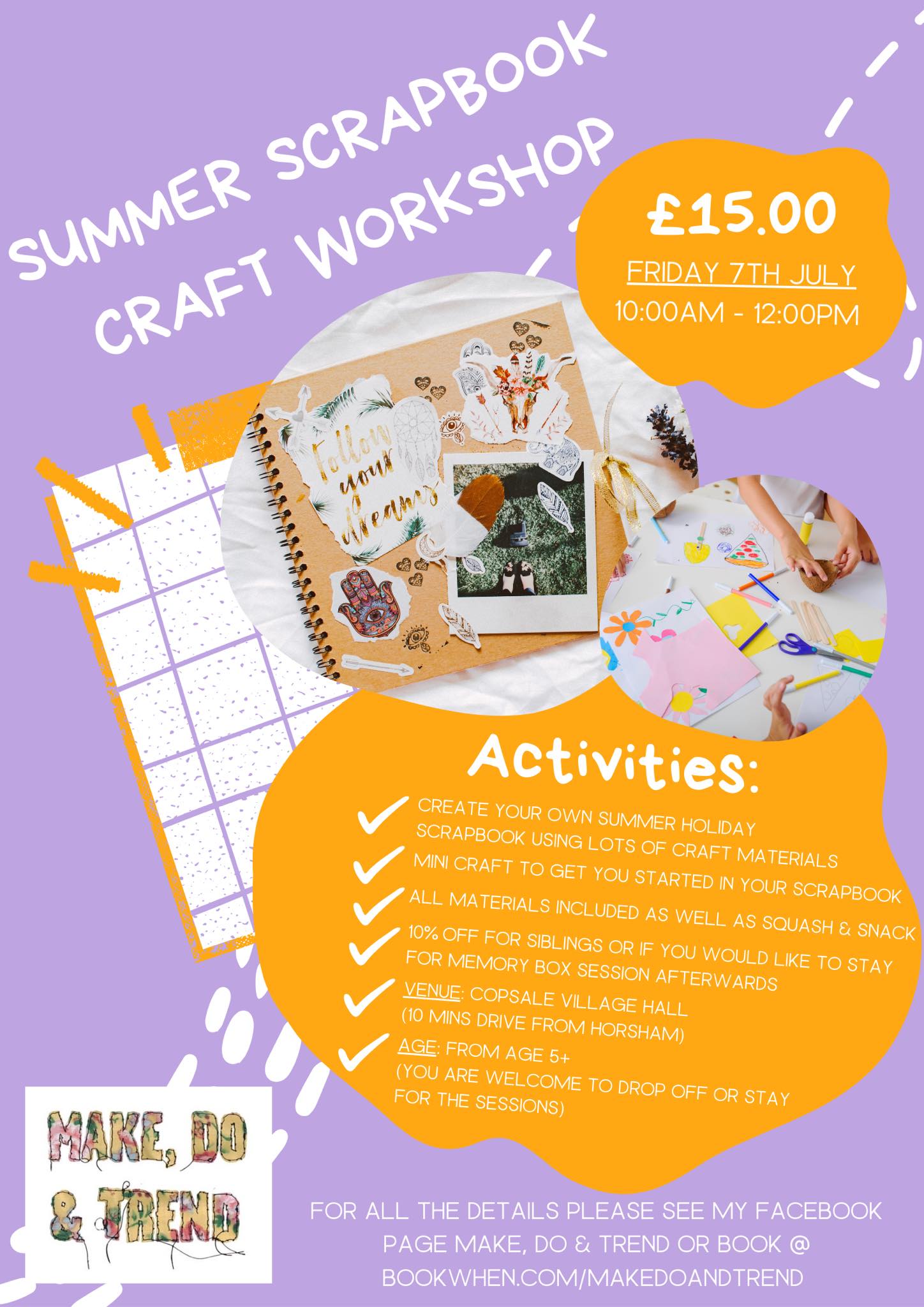 Kids Craft Workshop - Scrapbooking