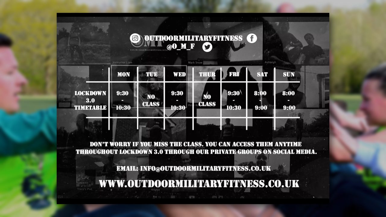 OMF Lockdown 3 Timetable - OMF Online - Horsham Event