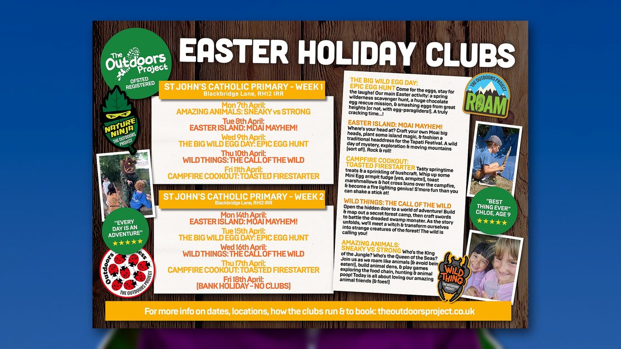 Easter Holiday Club - The Outdoors Project - Horsham Event