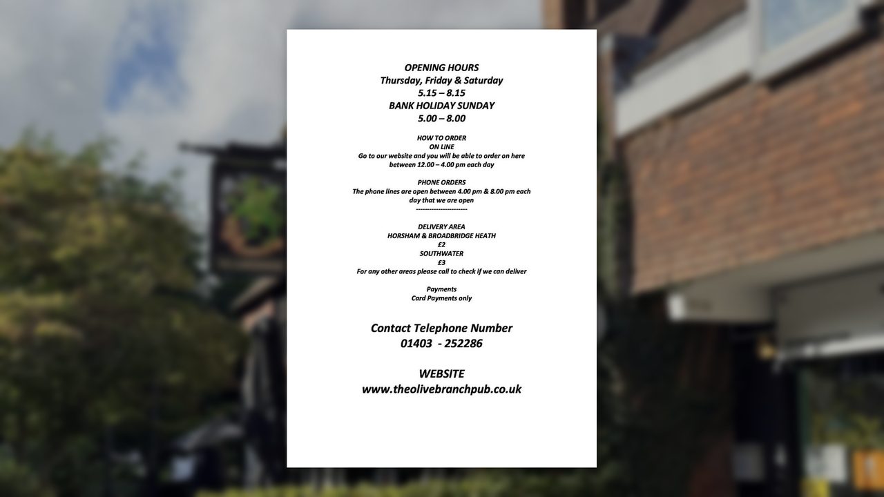 The Burger Shack Takeaway - The Green Dragon - Horsham Event