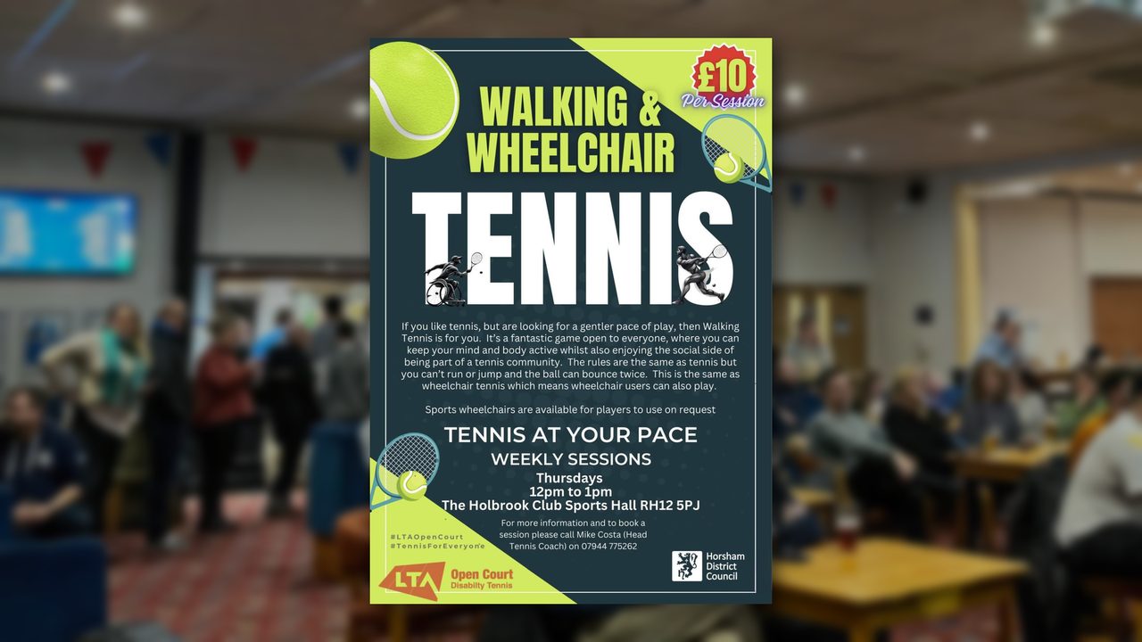 Walking & Wheelchair Tennis - The Holbrook Club - Horsham Event