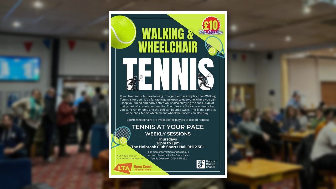 Walking and Wheelchair Tennis - The Holbrook Club - Horsham Event