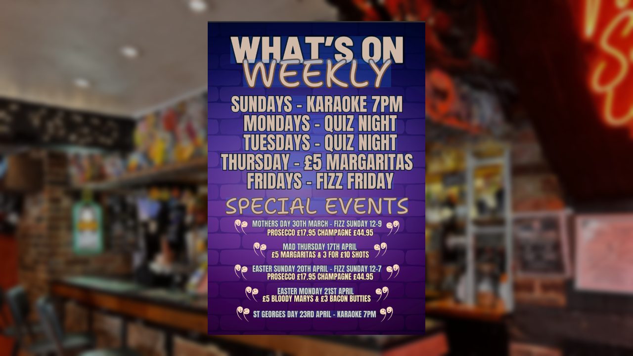 Mad Thursday - Piries Bar - Horsham Event