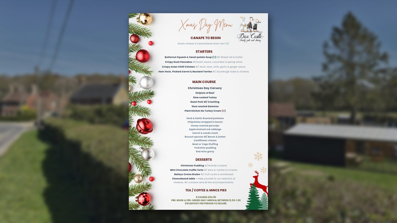 Christmas Day - Bax Castle - Horsham Event