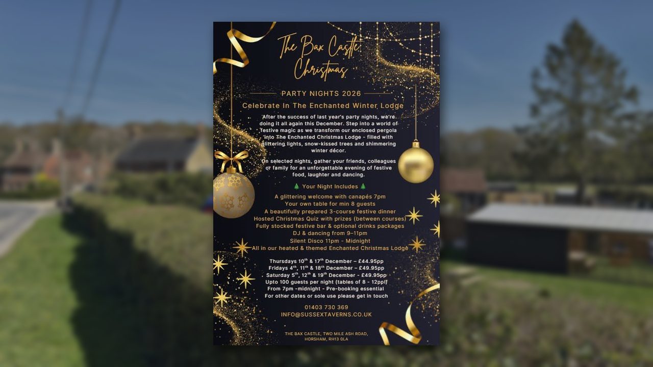 Christmas Party Nights - Bax Castle - Horsham Event