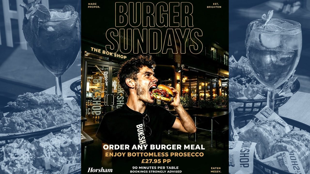 Burger Sundays - The Bok Shop - Horsham Event