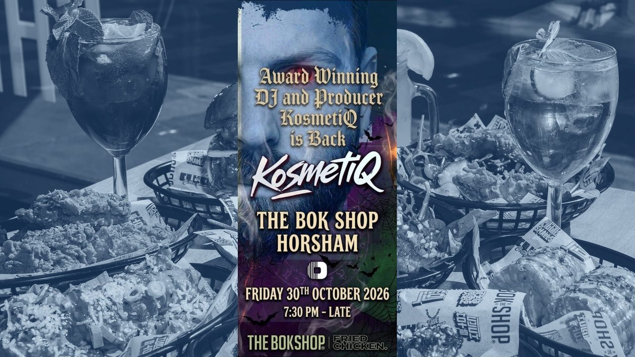 DJ KosmetiQ Halloween - The Bok Shop - Horsham Event