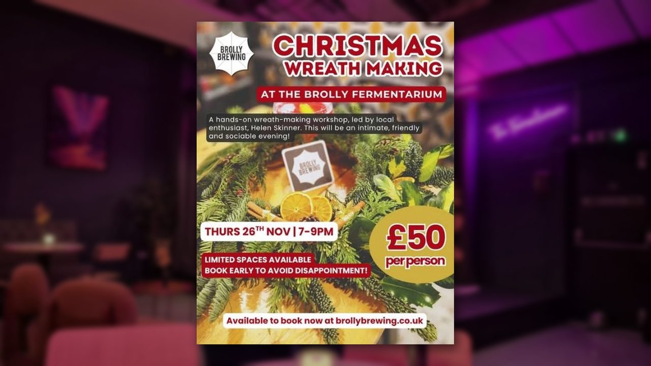 Wreath Making Workshop - The Brolly Fermentarium - Horsham Event