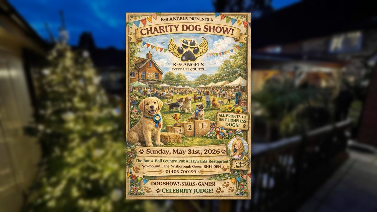 Charity Dog Show - Haywards Restaurant at The Bat & Ball - Horsham Event
