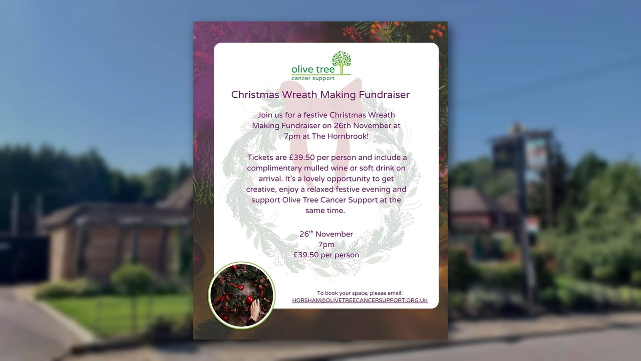 Christmas Wreath Making - Hornbrook Inn - Horsham Event