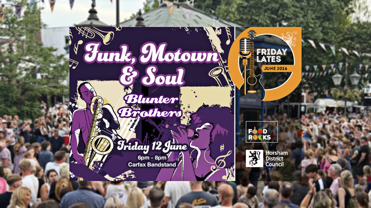 Friday Lates - The Blunter Brothers - Carfax Bandstand - Horsham Event