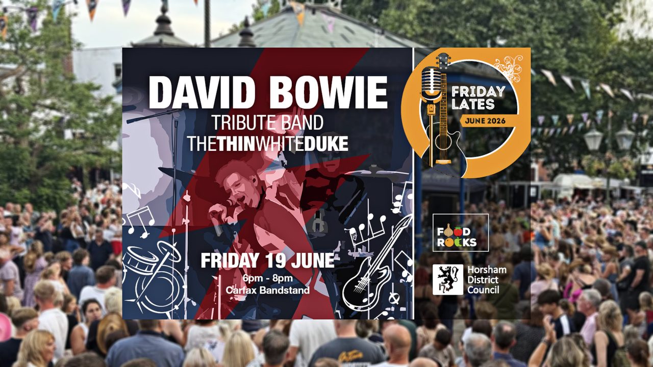 Friday Lates - Thin White Duke Band - Carfax Bandstand - Horsham Event