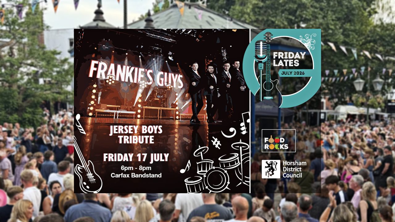 Friday Lates - Frankie's Guys - Carfax Bandstand - Horsham Event