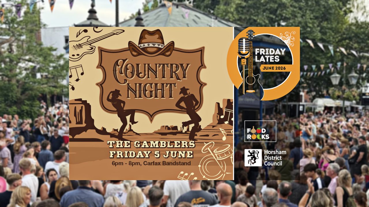 Friday Lates - The Gamblers - Carfax Bandstand - Horsham Event
