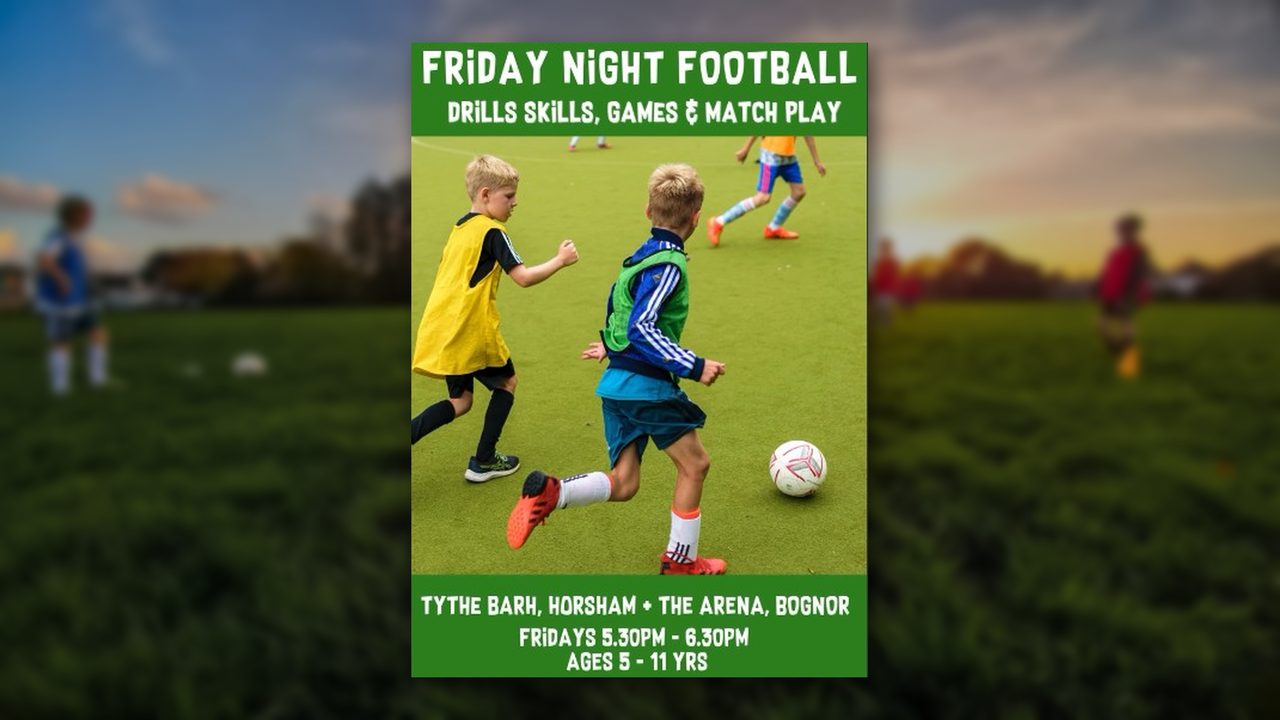 Friday Night Football - South Coast Sports at The Tythe Barn - Horsham Event