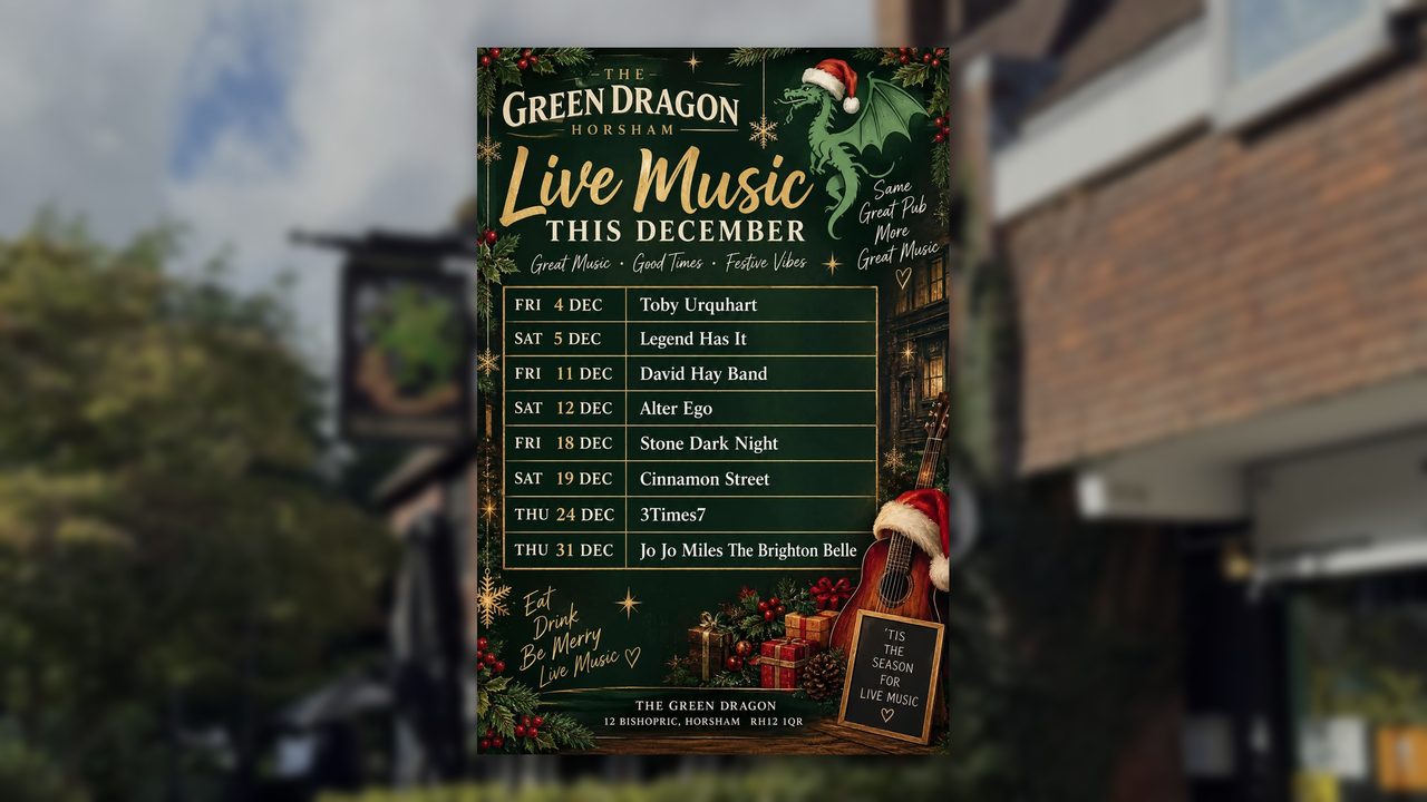 Toby Urquhart - The Green Dragon - Horsham Event