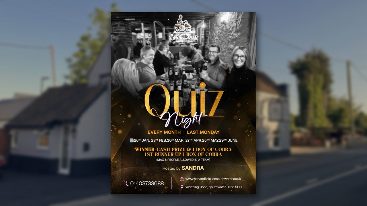 Quiz Night - Hen and Chicken - Horsham Event
