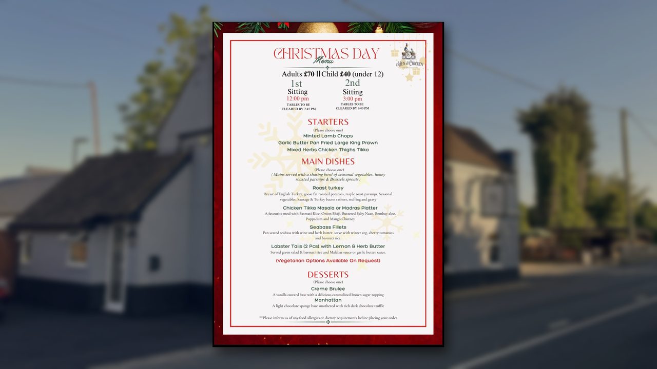 Christmas Day - Hen and Chicken - Horsham Event