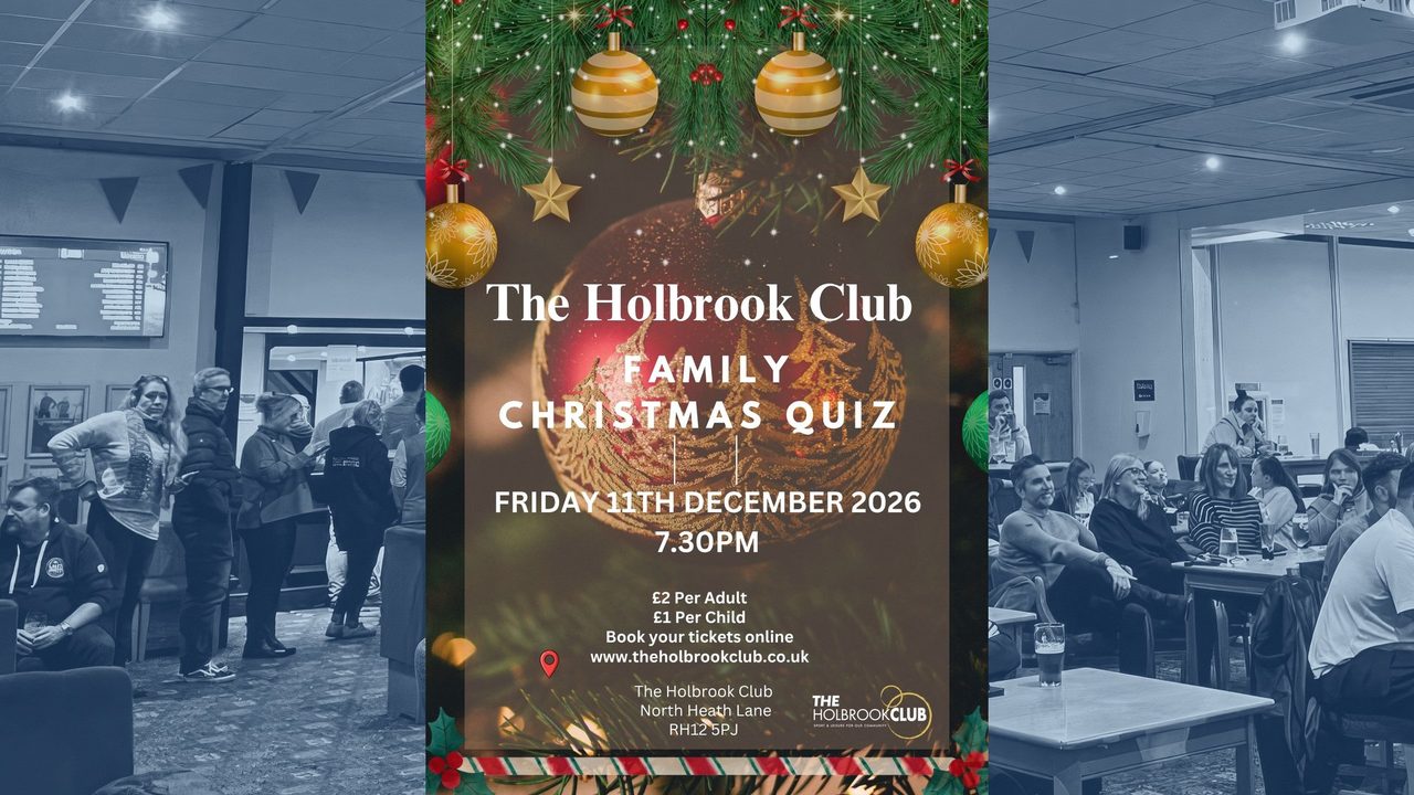 Family Christmas Quiz - The Holbrook Club - Horsham Event