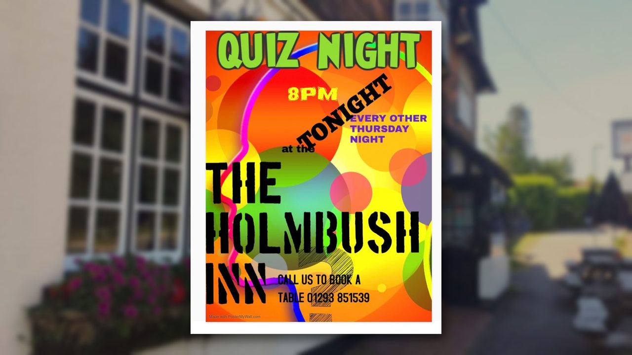 Quiz Night - The Holmbush Inn - Horsham Event