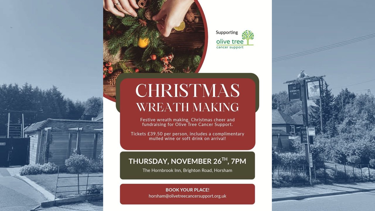 Christmas Wreath Making - Hornbrook Inn - Horsham Event