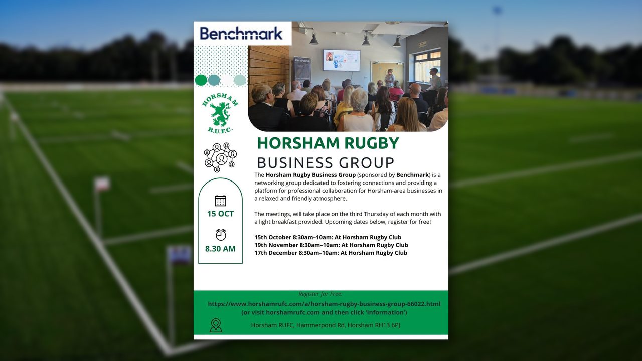 Business Networking - Horsham Rugby Club - Horsham Event