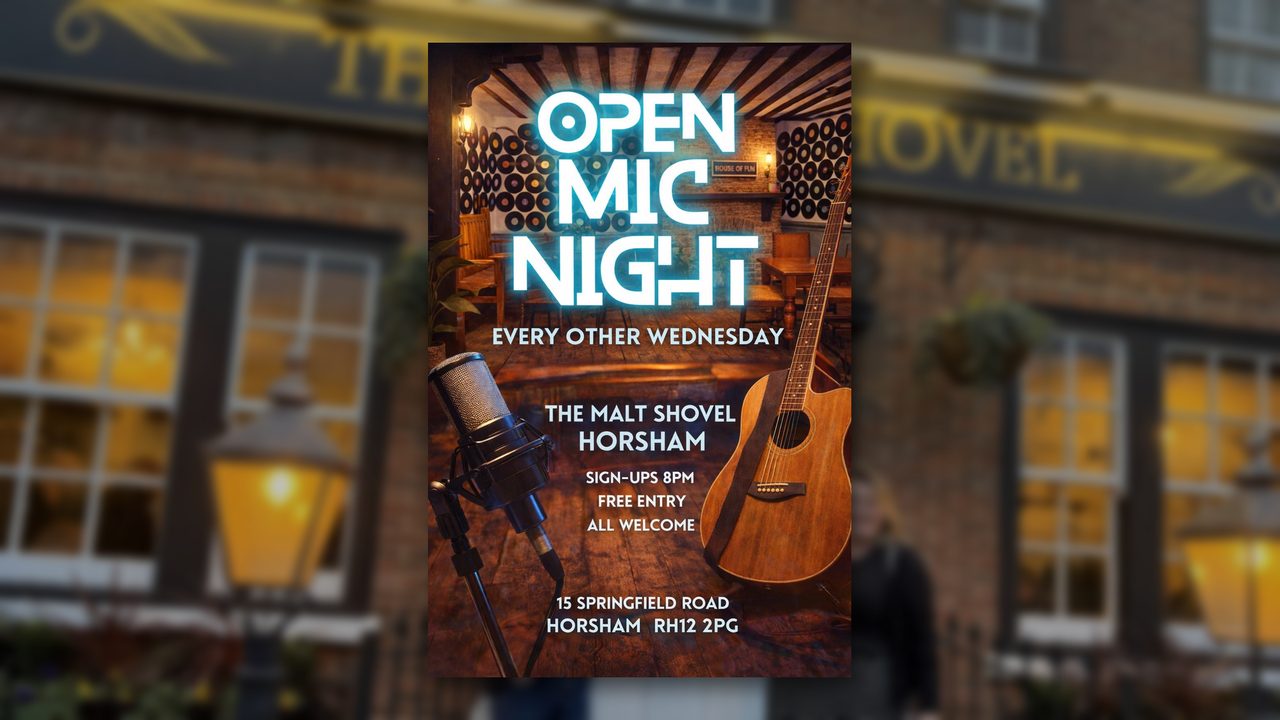 Open Mic Night - The Malt Shovel - Horsham Event