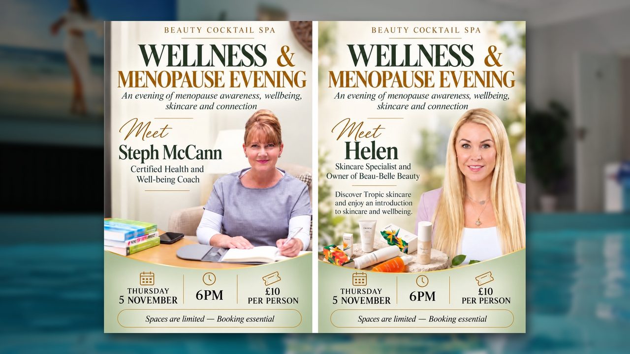 Menopause Evening - Beauty Cocktail Spa - Horsham Event