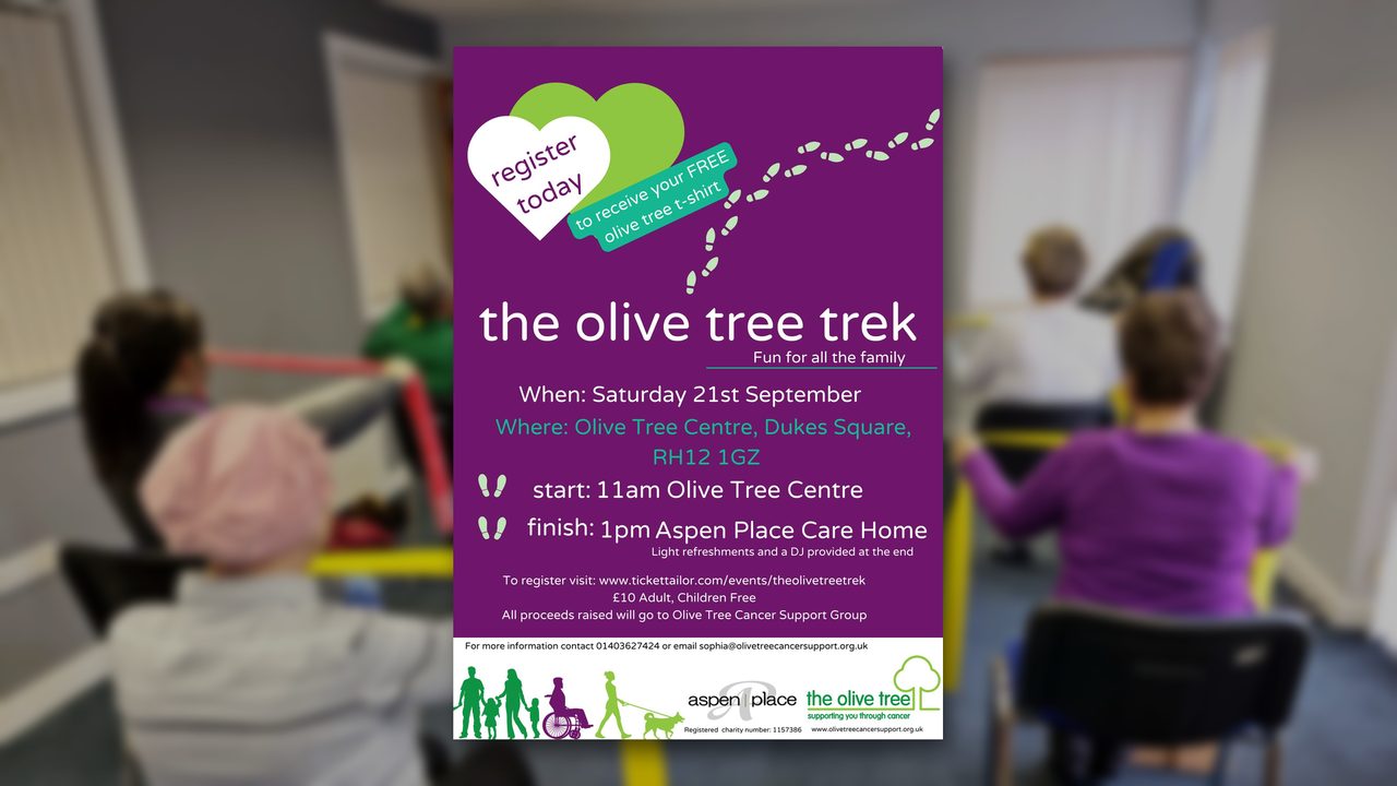 The Olive Tree Trek - Olive Tree at Lavinia House - Horsham Event