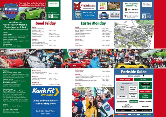 Typical Horsham Piazza Italia Programme