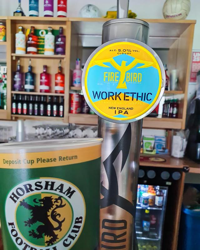 Firebird Beer at Horsham FC
