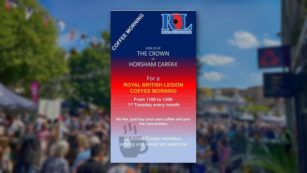 Coffee Morning - RBL at The Crown - Horsham Event
