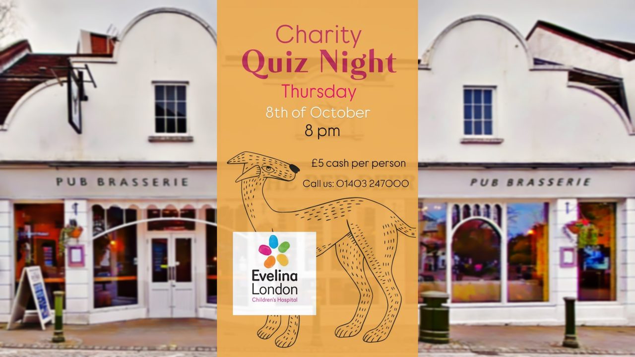Charity Quiz for Evelina London Hospital - The Red Deer - Horsham Event