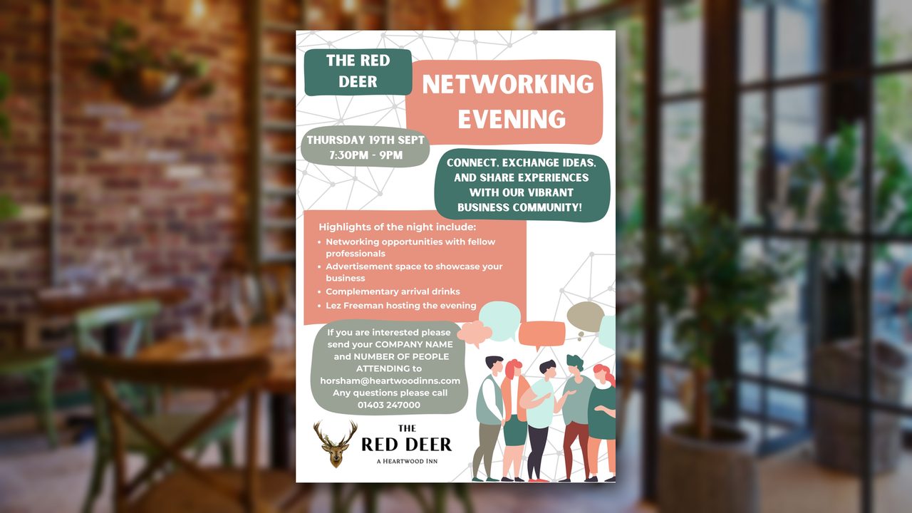 Networking Evening - The Red Deer - Horsham Event