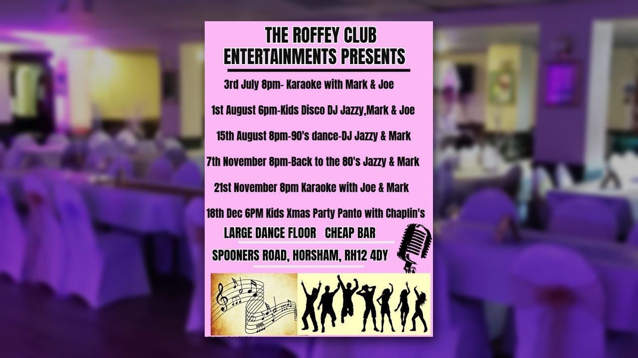 Karaoke Night - Roffey Club - Horsham Event