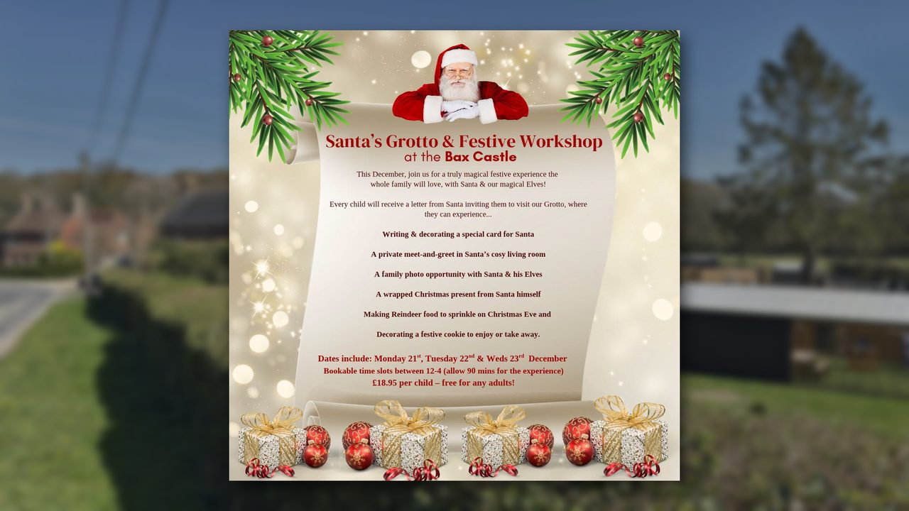 Santas Grotto - Bax Castle - Horsham Event